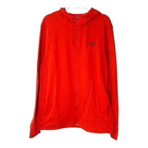 Under Armour Men's Burnt Orange Full Zip Hoodie Size XXL